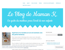 Tablet Screenshot of blogdemamank.com